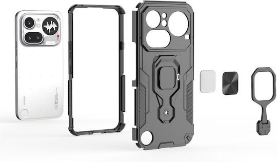 Magnetischer Umschlag Rückseite Kunststoff Lila (Nichts Phone (4a) Pro)