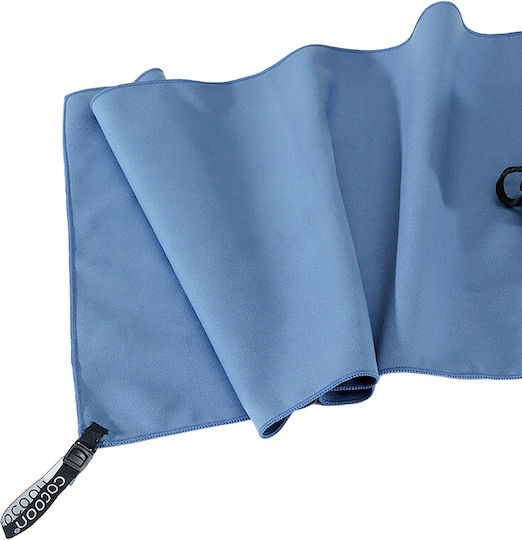 Cocoon Πετσέτα Microfiber Προσώπου 40gr/m² Μπλε 90x50εκ.