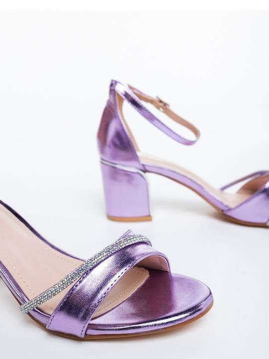 Sandale Din Lac Violet
