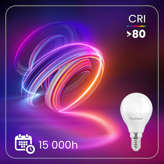 Lumiled Bec Bec LED 2.5W Pentru Bază De Bec E14 și Formă P45 Alb Rece 249 Lumen