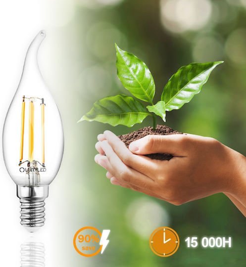 Lumiled LED Лампа 7W За Цокъл E14 И Форма BA35 Неутрално Бяло 806 Лумени