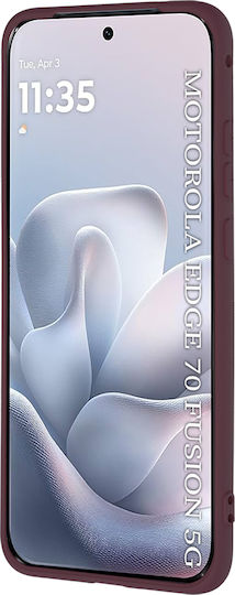 Techsuit Purple Silicone Back Cover (Motorola Edge 70 Fusion 5G)