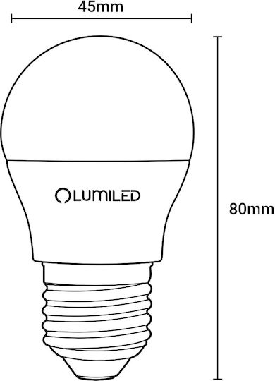Lumiled Λάμπα LED 2.5W για Ντουί E27 και Σχήμα P45 Ψυχρό Λευκό 249lm