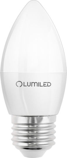 Lumiled Λάμπες LED 5W για Ντουί E27 και Σχήμα B35 Θερμό Λευκό 470lm 10τμχ