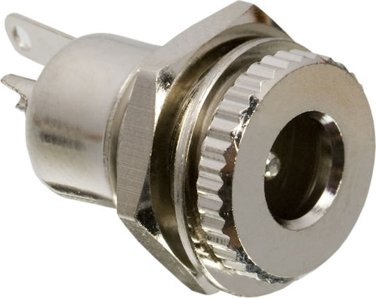 Set 10 Dc 5.5 × 2.5 Mm Metall Stecker Panelmontage Strom Verbindung