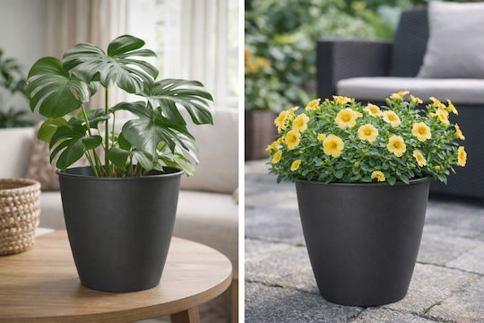 Galicja Kunststoff Blumentopf Anthrazit Galicja Kunststoff Blumentopf Anthrazit