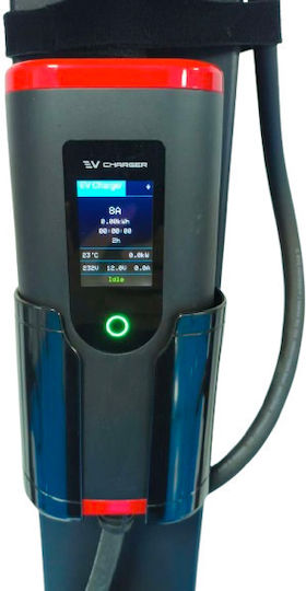 Φορητός Μονοφασικός Σταθμός Φόρτισης 3.5kW με Ενσωματωμένο Καλώδιο Type 2
