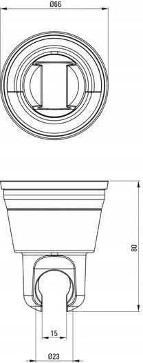 Dalia Shower Head Suction Cup Holder