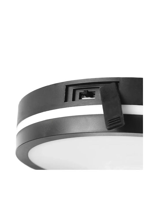 Ceiling Light Black with Integrated LED