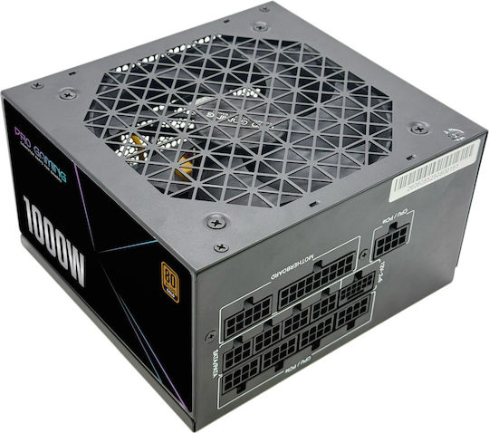 ProGaming 1000W Черен Компютърно захранване Пълен модул 80 Plus Gold (PGPSU1000B1)