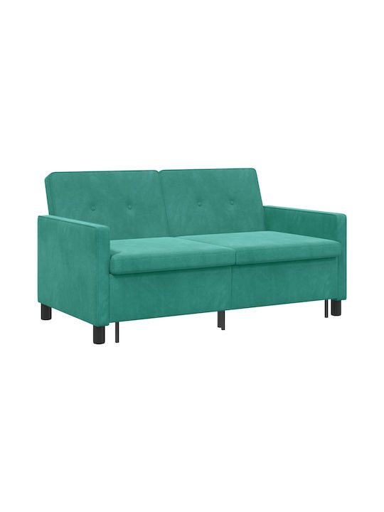 Διθέσιος Καναπές Κρεβάτι Τιρκουάζ 154x94.5x80.5εκ.
