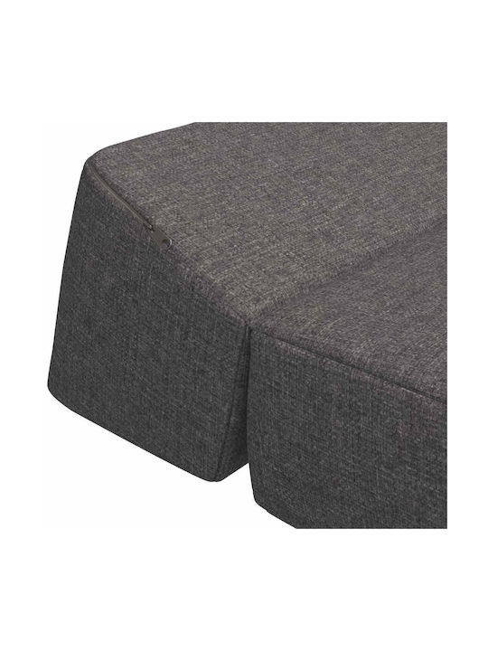 vidaXL Doppelsitzer Sofa Bett Offenes Hellgrau 120x60x49cm