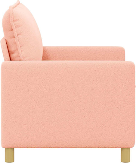 Two-Seater Couch Pink 126x81x87.5cm