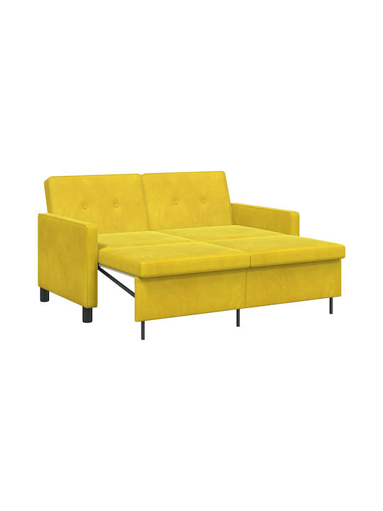 Doppelsitzer Sofa Bett Gelb 154x94.5x80.5cm