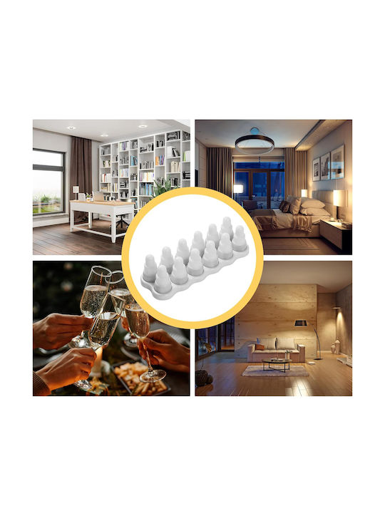 Lămpi Decorative Pentru Masă LED RGB Lumânare 12 Buc