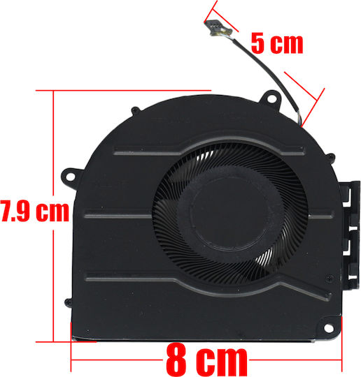 Laptop Fan GPU Cooling Fan HP Envy 17-ch 17m-ch 17t-ch 17-ch0008ca 17-ch0010ca M45787-001 Eg50050s1-1c170-s9a Tpn-w148 4pin Code 81691