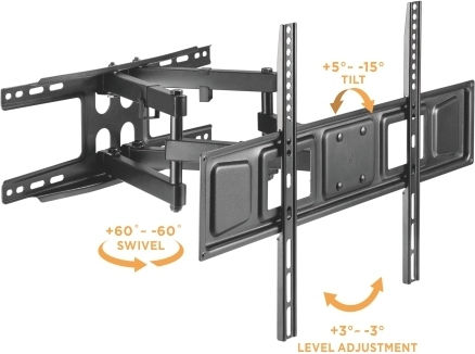 Brateck LPA63-466 Wall TV Mount with Arm up to 80" and 40kg