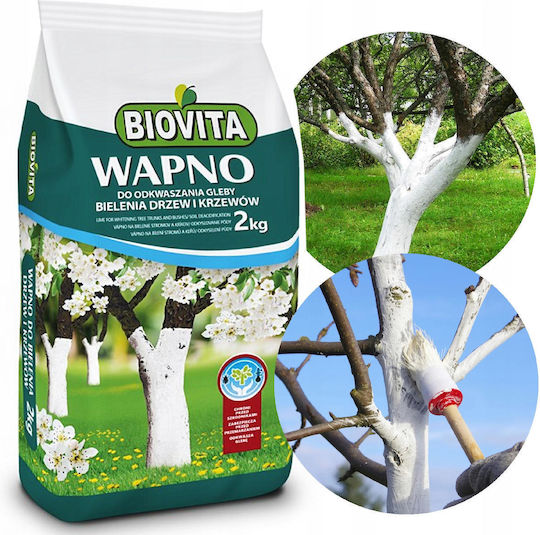 Biovita Deacidificarea Solului Pentru Trunchiuri De Arbori Și Arbuști Cu Var 2 Kg