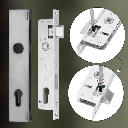 Lock Door Gate Fence Recessed Cylinder Steel 90/20 Mm +