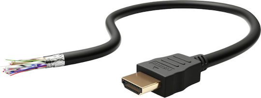 Goobay HDMI 2.0 Premium High Speed 4K 60Hz HDR Cable HDMI Male - HDMI Male 0.5m Black