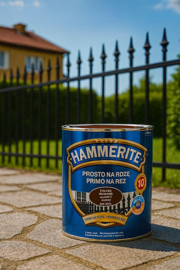 Hammerite Rostfarbe 0.7l Braun Antikorrosiv Metall Hochglänzend