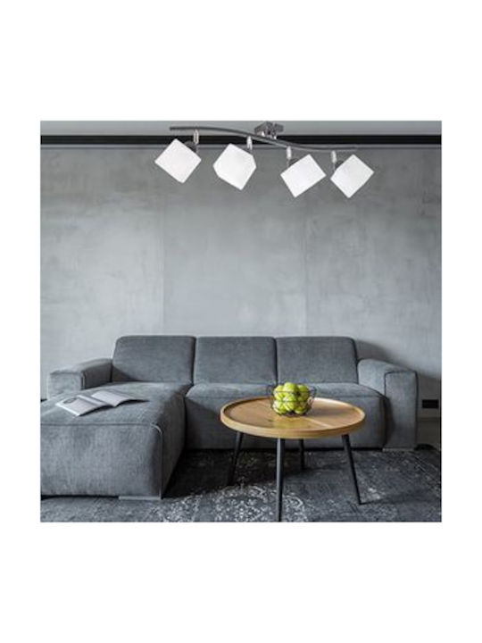 Light Home Σποτ με 4 Φώτα σε Λευκό Χρώμα