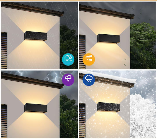 Resteq Wandmontiertes Außenbeleuchtung LED 30W 3000K 30x10x10cm Resteq Wandmontiertes Außenbeleuchtung LED 30W 3000K 30x10x10cm