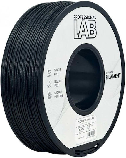 Professional Lab ASA 3D Printer Filament Μαύρο