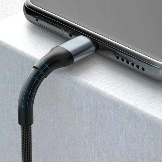 3MK Hyper USB 2.0 Кабел USB-C Мъжки - USB-C 100W Захранване (PD) Черен 1м
