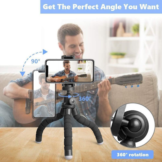 Ubeesize Stativ - Mini Fernbedienung Kompakt Stabil Flexibel 360° Rotation 25,4 cm Für Smartphones Kameras Gopro