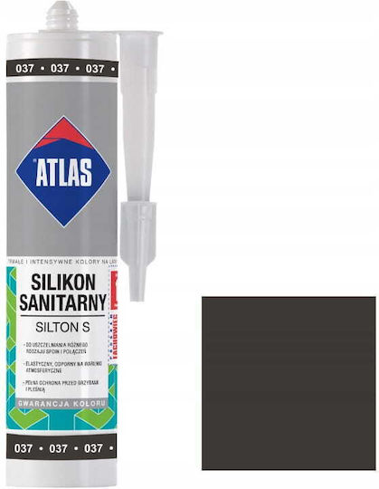 Atlas Silicon Sanitar Flexibil 280 Ml Grafit
