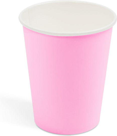 Disposable Drinkware Pink 250ml 12pcs