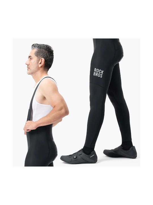 Rockbros Pantaloni De Ciclism Pentru Bărbați Cu Bretele Negri