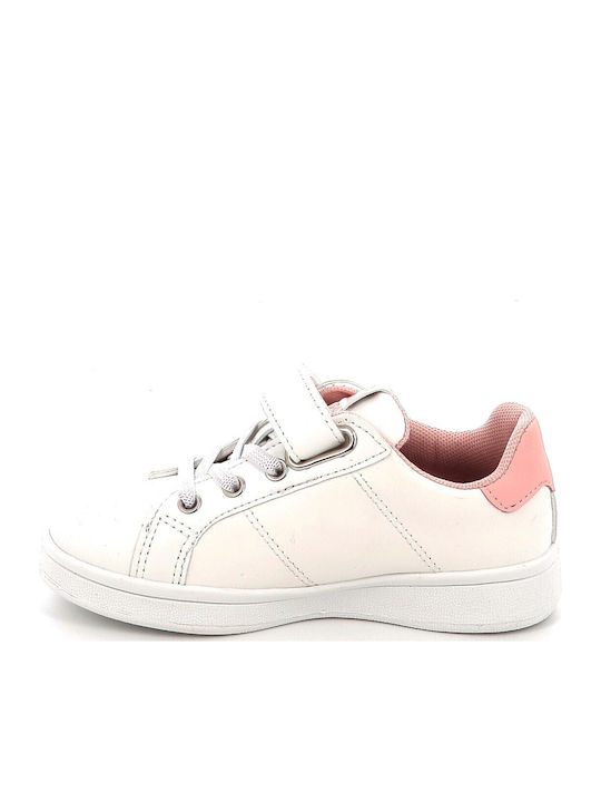 Casual Sort Italian Brainrot Ballerina Cappuccina Kids Sneakers with Hoop & Loop Closure White