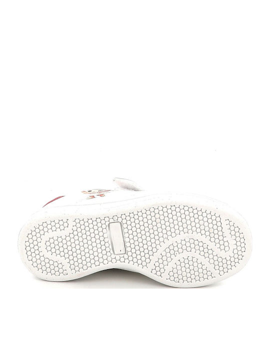 Casual Sort Italian Brainrot Ballerina Cappuccina Kids Sneakers with Hoop & Loop Closure White