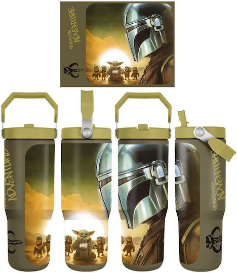 Star Wars Handled Tumbler Θερμός Πλαστικό 850ml Sunset με Καλαμάκι και Λαβή