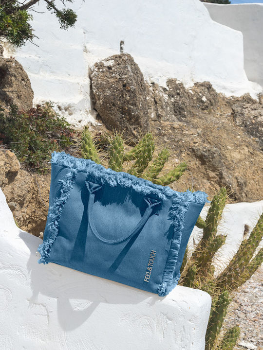 Feel & Touch Strandtasche Rucksack Blau