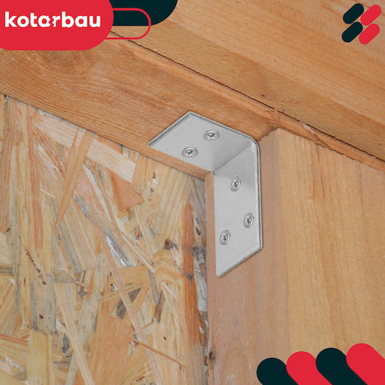 Kotarbau Σύνδεσμος για Πέργκολα από Ατσάλι 4.5x3cm 25τμχ