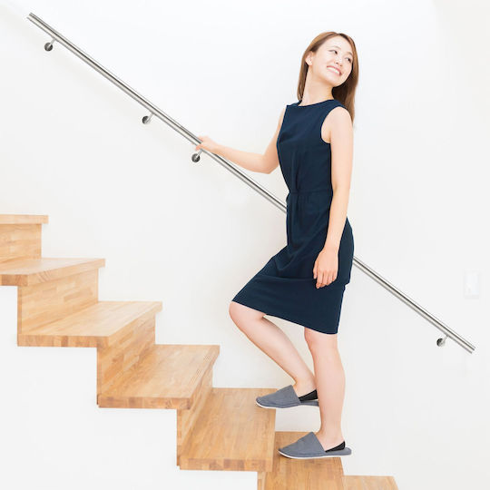 Relaxdays Balustradă Extensibilă Din Oțel Inoxidabil Periat 12.5x7.5x100 Cm Set Complet