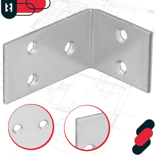 Kotarbau Σύνδεσμος για Πέργκολα από Ατσάλι 4.5x3cm 25τμχ
