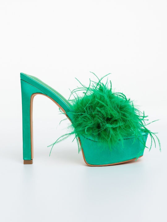 Pantofi cu Toc Stiletto Verzi