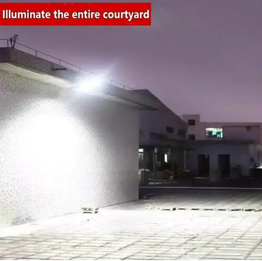 Set of 6 Wall Mounted Solar Lights Cold White 6500K with Motion Sensor and Photocell IP65