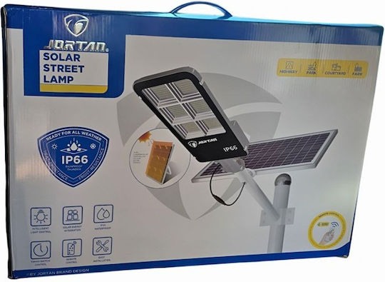 Jortan Solar Road Light 300W Cold White 6500K with Photocell and Remote Control IP66 39.5x21x5cm