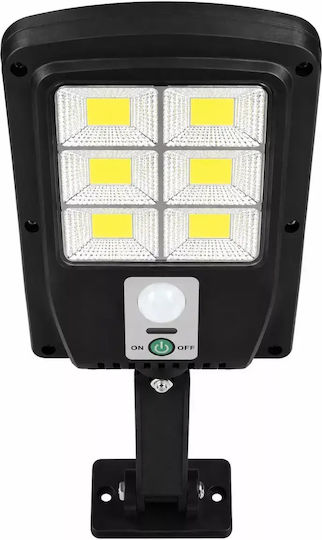 Set of 4 Wall Mounted Solar Lights Cold White 6500K with Motion Sensor and Photocell IP65