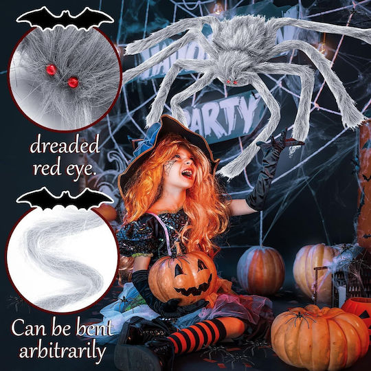 Karnevalsaccessoires Spinne Grau für Halloween