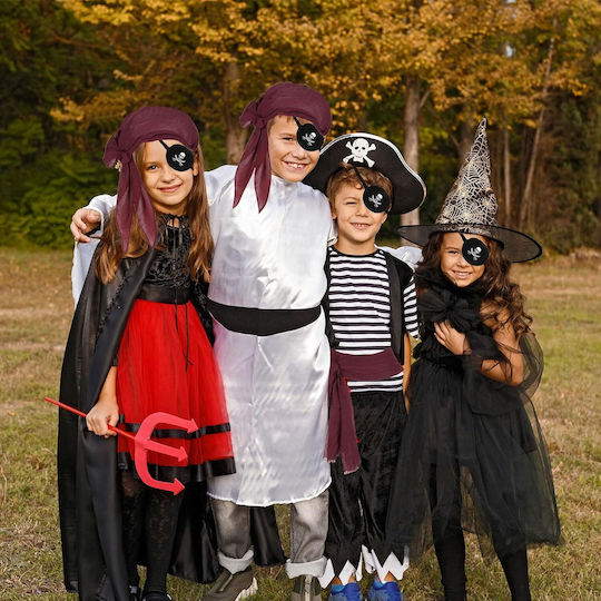 Piraten Kostüm Zubehör Set Bandana Gürtel Augenklappe Komplett Halloween
