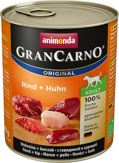 Animonda Original Υγρή Τροφή Σκύλων σε Κονσέρβα με Βοδινό και Κοτόπουλο χωρίς Γλουτένη 800gr