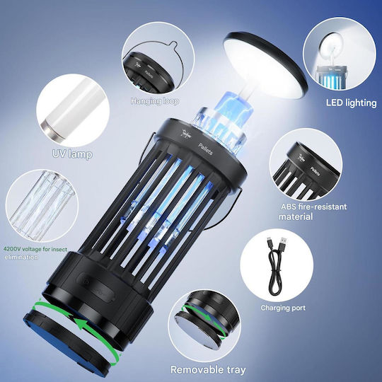 Lamp Aparat Electric Anti-Insecte de Interior cu Lumini LED B0GCF74BRH