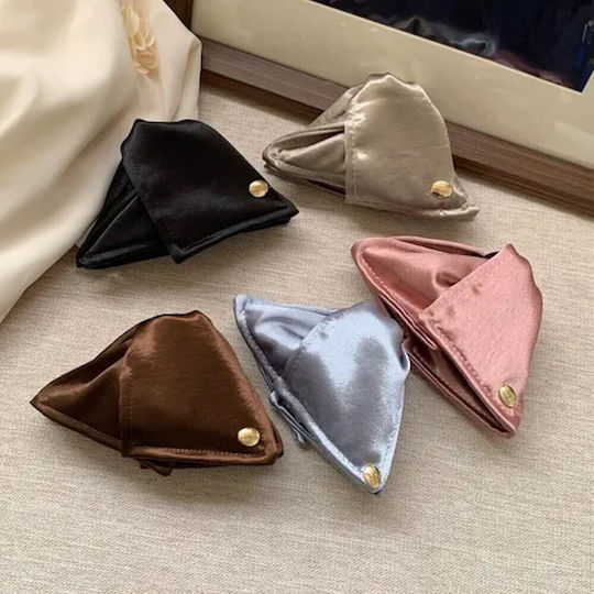 Hair Claw Shark Shape Gold Detail Mocha