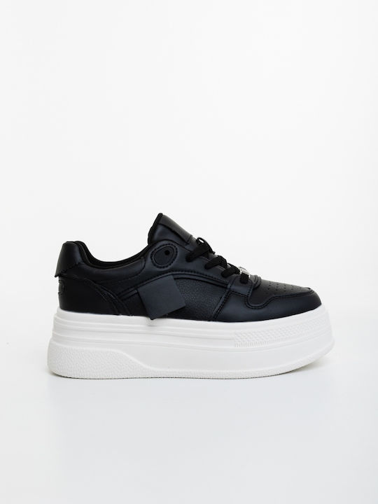 Adidași Flatforms Pentru Femei Negri și Albi